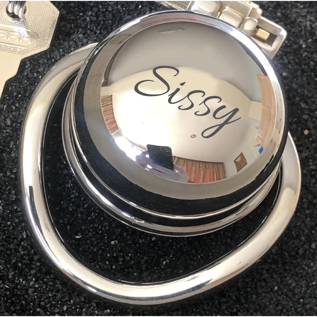 Flat plate Chastity with Custom engraving - Oxy shop